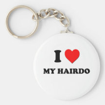 I Heart My Hairdo Keychain