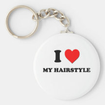 I Heart My Hairstyle Key Chain