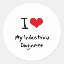I heart My Industrial Engineer Stickers