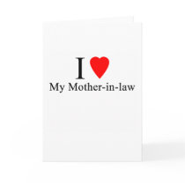I Heart my mother in law Card