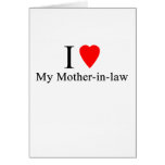 I Heart my mother in law Card