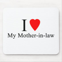I Heart my mother in law Mouse Mat
