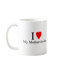 I Heart my mother in law Mugs