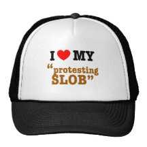 I Heart My "Protesting Slob" Mesh Hats