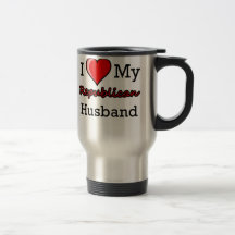 I Heart My Republican Husband Travel Mug
