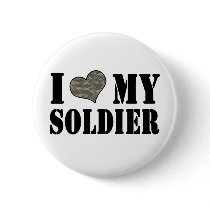 I Heart My Soldier Button