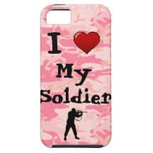 I Heart My Soldier iPhone 5 Case