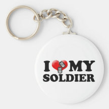 I heart my Soldier Keychains