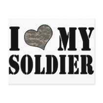 I Heart My Soldier Post Cards