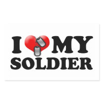 I heart my Soldier Sticker