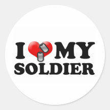 I heart my Soldier Stickers