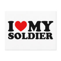 I "Heart" My Solier Postcard