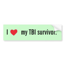 I [heart] my TBI survivor bumper sticker