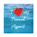 I Heart My Travel Agent magnet