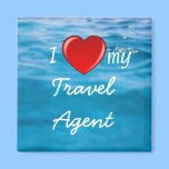 I Heart My Travel Agent magnet magnets