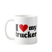 I Heart My Trucker Mugs