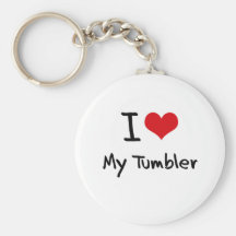 I heart My Tumbler Key Chain
