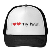 I Heart My Twin Mesh Hats