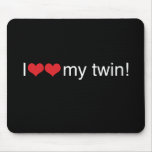 I Heart My Twin Mouse Mat