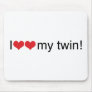 I Heart My Twin Mouse Mat
