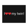 I Heart My Twin Postcards