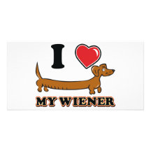 I-HEART-MY-WEINER PHOTO CARD