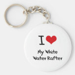 I heart My White Water Rafter Keychains