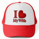 I HEART my WIFE hats