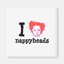I "heart" nappyheads magnet