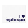 I Heart Negative Space Postcard