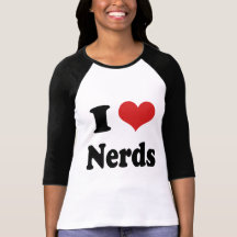 I heart Nerds Geek Women appreciate T Shirts