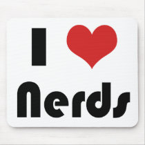 I heart Nerds Mouse Mats