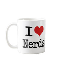 I heart Nerds Coffee Mugs