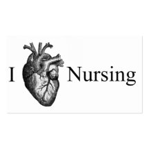 I Heart Nursing Business Card Template