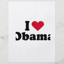I Heart Obama T-shirt Flyer Design