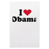 I Heart Obama T-shirt Stationery Design