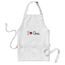 I heart Oma Apron