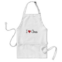 I heart Oma Apron