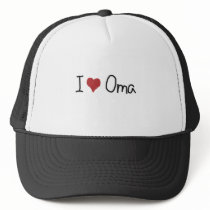 I heart Oma Trucker Hat