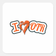 I heart OTR Sticker
