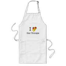 I Heart Our Troops Apron