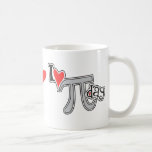 I heart Pi Day Coffee Mug