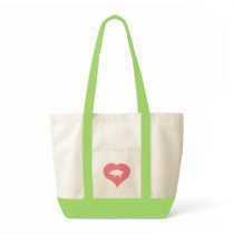 I Heart Pigs Bag