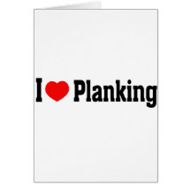 I (Heart) Planking Cards