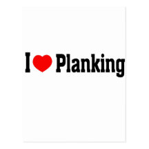 I (Heart) Planking Postcard