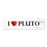 I heart Pluto Bumper Sticker