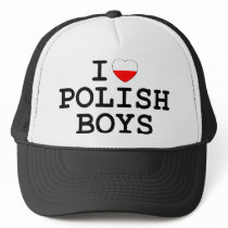 I Heart Polish Boys Hats