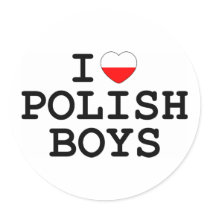 I Heart Polish Boys Sticker