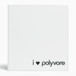 I Heart Polyvore Binder - Black