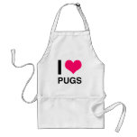 I Heart Pugs Aprons